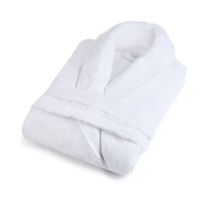 Halat de baie si SPA Hotel cu guler Kimono Velur 100% Bumbac, unisex XXL, 420 grame/mp, Alb