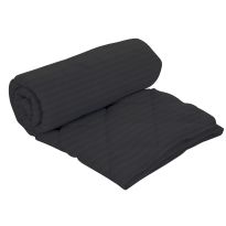 Pilota lana damasc policoton matlasata 180x210 cm, Pucioasa, Negru 1
