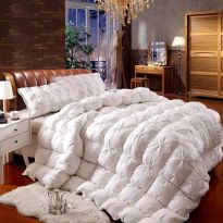 Pilotă casetată puf de gâscă Luxury 200 x 230