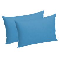 Set 2 Fete perne (Huse) tricot jerse, bumbac 100%, 50x70 cm, Albastru
