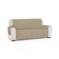 Cuvertura matlasata canapea 3 locuri 190 x 177 cm, model romburi, doua fete, Bej