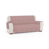 Husă canapea 3 locuri tip cuvertură matlasată 190x177 cm cu laterale, reversibilă, Lila