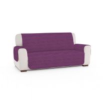 Husa canapea 3 locuri tip cuvertura matlasata 190x177 cm cu laterale, reversibila, Mov