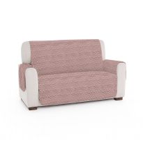 Husa canapea tip cuvertura matlasata 2 locuri 130x205 cm cu laterale, reversibila, Lila