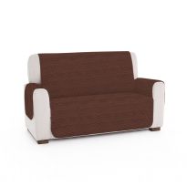 Husa canapea tip cuvertura matlasata 2 locuri 130x205 cm cu laterale, reversibila, Maro