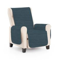 Husa fotoliu tip cuvertura matlasata 60 x 177 cm cu laterale, reversibila, Gri Antracit