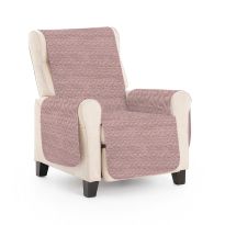 Husă fotoliu tip cuvertură matlasată 60 x 177 cm cu laterale, reversibilă, Lila