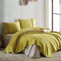 Lenjerie pat Bumbac Ranforce 4 piese, cearșaf pat 240x260 cm, pătură 200x220 cm, 2 fețe perne 50x70 cm, Clasy BOHEMLINE V4