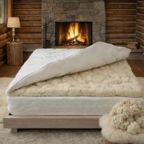 Topper din Lana Naturala 80x200 cm