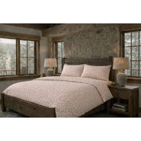 Lenjerie pat Tricot Bumbac 100% cu husă pentru saltea de 160/180cm x 200cm, pilotă 200x230 cm, 2 fețe perne 50x70 cm, Roz Pudră, Pucioasa, Răsfăț Natural