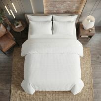 Lenjerie pat dublu Gofre nesifonabila 1 persoana cu cearsaf pat 160x240 cm, pilota 150x210 cm, 1 fata perna 50x70 cm