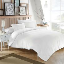 Lenjerie pat Ranforce Bumbac 100% 1 persoană 3 piese, cearșaf pat 150x240 cm, pilotă 140x210 cm, 1 față pernă 50x70 cm