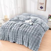 Patura Cocolino Spot 200x230 cm Elyzabeth, Gri, Pucioasa