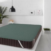 Protecție pat matlasată ultrasonic imperial impermeabilă pentru saltea de 120x200 cm Gri 
