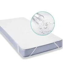 Protecție saltea pat frotir bumbac 100% impermeabilă pentru saltea de 90x200 cm sau 100x200 cm Alb