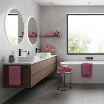 Prosop baie 50x90 cm Luxury 100% Bumbac Lux 600 gr./mp, Roz