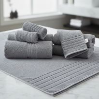 Prosop baie 50x90 cm Luxury 100% Bumbac Lux 600 gr./mp, Gri