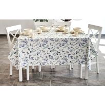 Fata de masa antimurdarire 100% Bumbac 140x180 cm, Frunze Albastru Verde