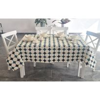 Fata de masa antimurdarire 120x160 cm, Buline Crem Albastru