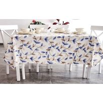 Fata de masa antimurdarire 100% Bumbac 120x160 cm, Frunze Albastru 