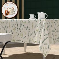 Fata de masa antimurdarire 100% Bumbac 160x220 cm, Frunzulite Verzi