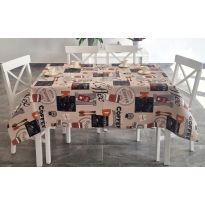 Fata de masa antimurdarire 100% Bumbac 160x240 cm, Coffee Bej