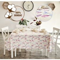Fata de masa antimurdarire 100% Bumbac 160x240 cm, Frunze Mov