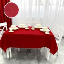 Față de masă rotundă Elegance 200 cm Roșu Grena