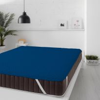Protecție pat matlasată ultrasonic imperial impermeabilă pentru saltea de 160x200 cm Albastru