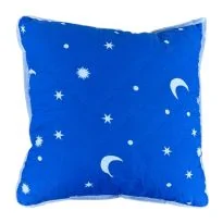 Perna matlasata Model Stele si Luna 70x70 cm, Albastra