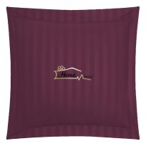 Fata de perna Damasc Bumbac 100% dunga 1 cm, 70 x 70 cm, Pucioasa, Mov
