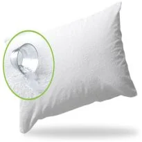 Protectie perna impermeabila cu fermoar 70 x 70 cm, Bumbac frotir