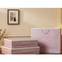 Lenjerie pat Ranforce Cotton Pro Bumbac 100%, 1 persoana cu husa, 3 piese Bujori Roz RCP22