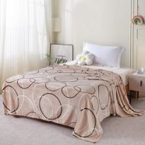 Patura Cocolino imprimata 200x230 cm, Eleganta Bej