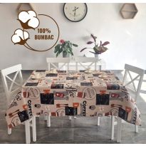 Fata de masa antimurdarire 100% Bumbac 160x220 cm, Caffee Bej Maro