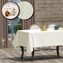 Fata de masa antimurdarire 100% Bumbac 140x180 cm, Eleganta Crem