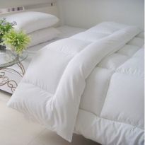 Pilota matlasata ranforce 100% bumbac, umplutura minet antialergic iarna 160x210 cm, alba, Pucioasa