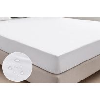 Protecție saltea pat impermeabilă AquaStop pentru saltea de 200x200 cm Alb