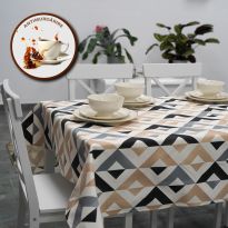 Fata de masa antimurdarire 100% Bumbac 160x240 cm, Moderna Alb-Negru