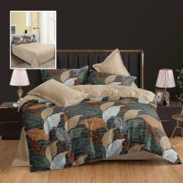 Pachet economic lenjerie pat dublu Finet 6 piese + 2 perne matlasate 50x70 cm + pilota 200x215 cm primavara toamna AVA
