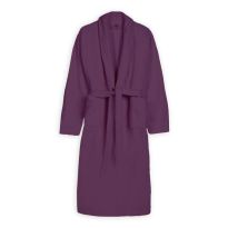 Halat de baie si SPA Hotel cu guler Kimono Velur 100% Bumbac, unisex L-XL, 420 grame/mp, Mov