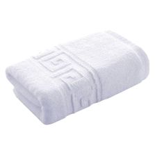 Prosop baie de maini 30x50 cm Bumbac 100% Greek Border 550 grame/mp, Alb 