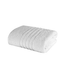 Prosop baie de corp 70x140 cm Bumbac 100% Bordura Linii 550 grame/m2 Alb