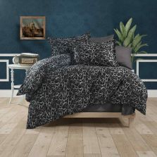 Lenjerie pat Ranforce Cotton Pro Bumbac 100%, King Size cu husa, 4 piese Animal Print Gri/Negru RCP10, Ralex Pucioasa
