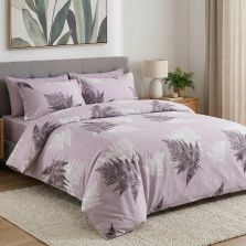 Lenjerie pat Ranforce Cotton Pro Bumbac 100%, King Size cu husa, 6 piese Eleganta Mov RCP27