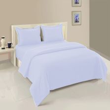 Lenjerie cu elastic la cearsaf pat Damasc Policoton dunga 1 cm, pentru saltea 160x200 cm, cearsaf pilota 180x220 cm, 2 fete perna 50x70 cm Alb