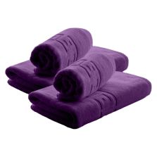 Set 4 prosoape baie 2 de corp 70x140 cm si 2 de fata 50x90 cm Bumbac 100% Greek Border 500 grame/mp, Mov