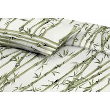 Lenjerie pat dublu Bumbac 100% Ranforce 4 piese extra large, cearsaf pat 240x260 cm, pilota 200x220 cm, 2 fete perne 50x70 cm, Verde ALC1