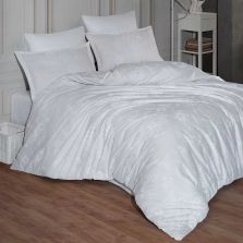 Lenjerie pat dublu Bumbac 100% Ranforce 4 piese extra large, cearsaf pat 240x260 cm, pilota 200x220 cm, 2 fete perne 50x70 cm, Gri ARNOR V1