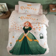 Cuvertură matlasată de pat 1 persoană 180x240 cm și Față pernă 50x70 cm, Clasy TIANA